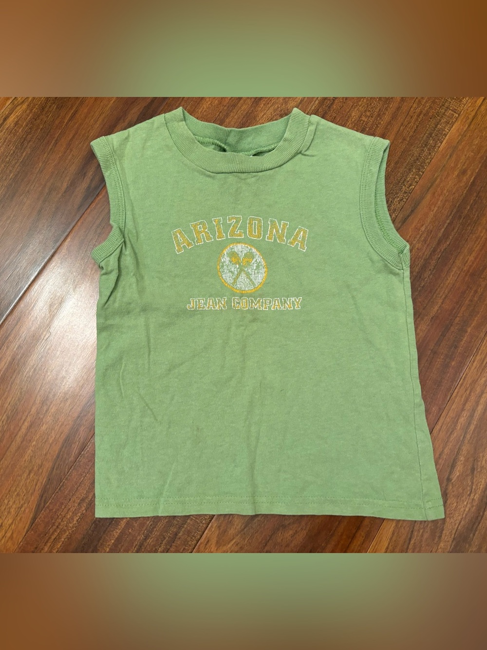 Arizona Jean Company Vintage y2k green Tennis Racket Tank Top